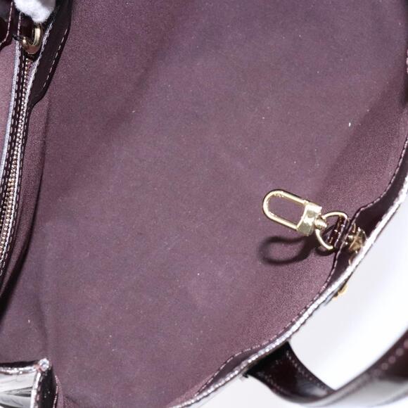 LOUIS VUITTON Monogram Vernis Wilshire PM Hand Bag Amarante M93641 - Picture 11 of 16